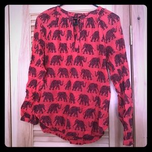J.Crew Elephant Blouse
